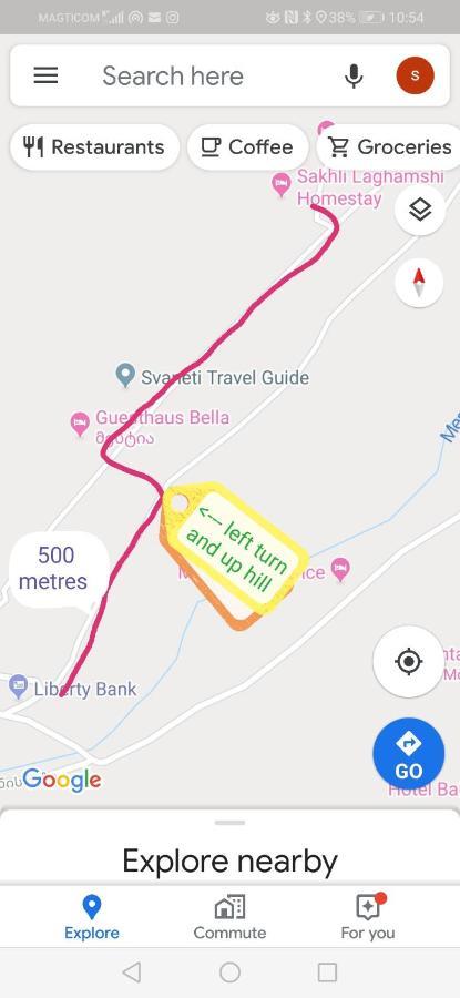 Sakhli Laghamshi Hotell Mestia Exteriör bild
